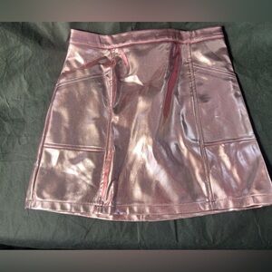 Classic Shimmering Pink Mini Skirt